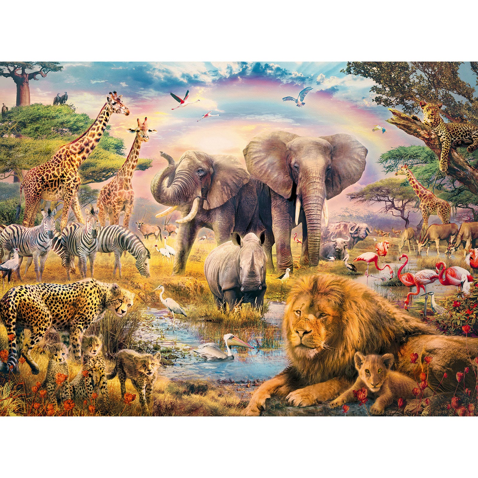 African Safari - 100 XXL Piece Puzzle