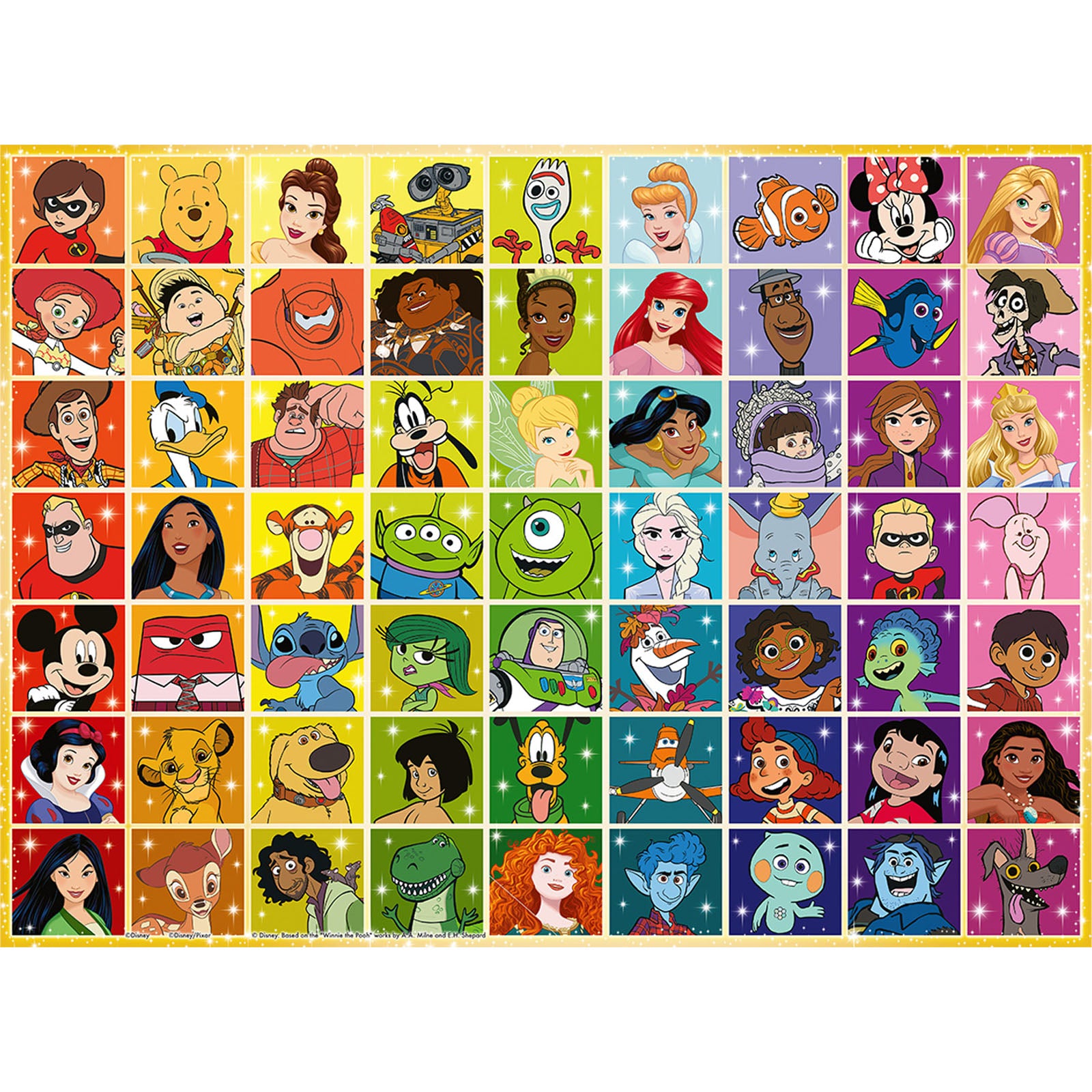 Disney and Pixar Colour Palette - 100 XXL Piece Puzzle