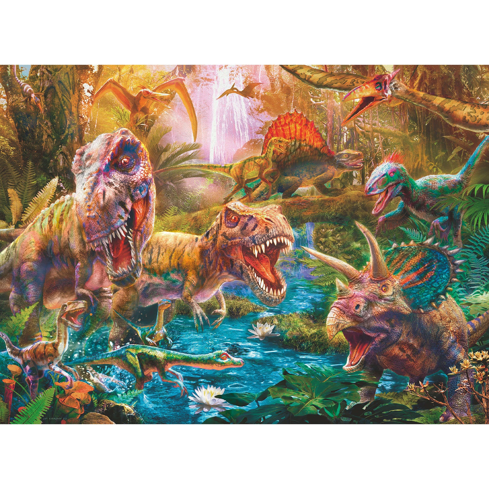 T-Rex Attack - 150 Piece Puzzle