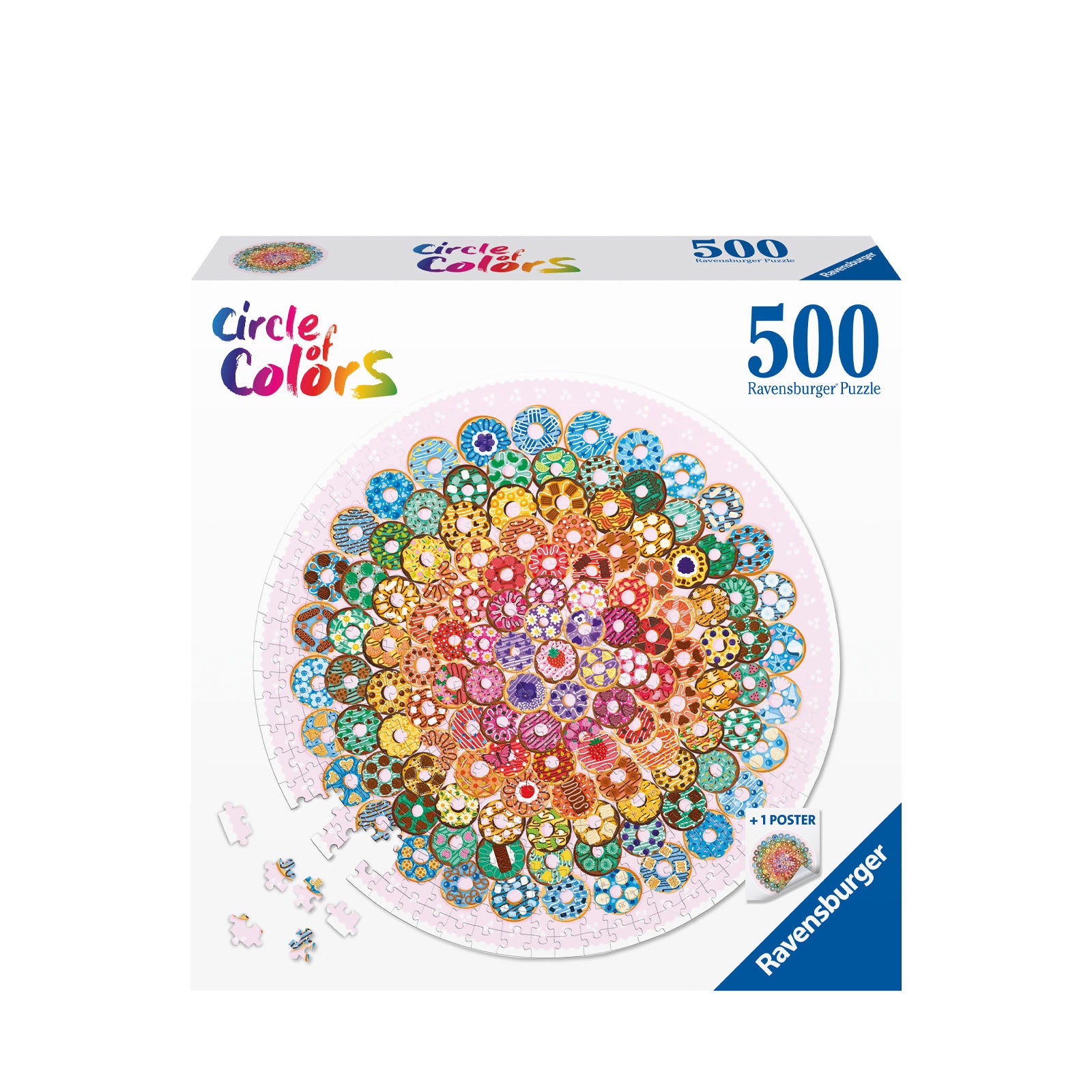 Circle of Colours Doughnuts - 500 Piece Circular Puzzle