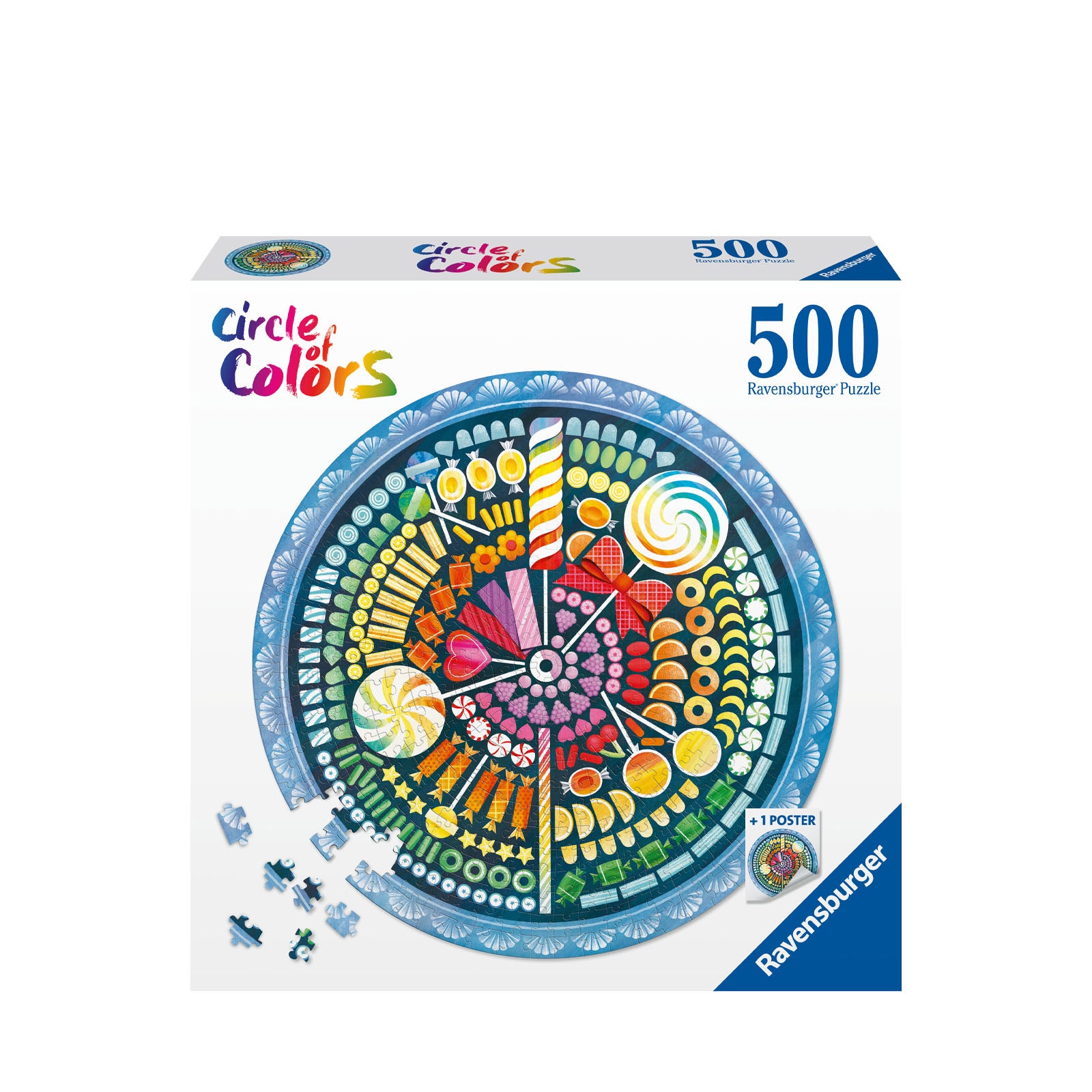 Circle of Colours Candies - 500 Piece Circular Puzzle