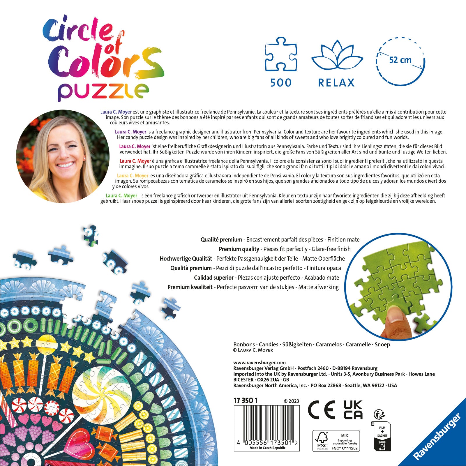 Circle of Colours Candies - 500 Piece Circular Puzzle