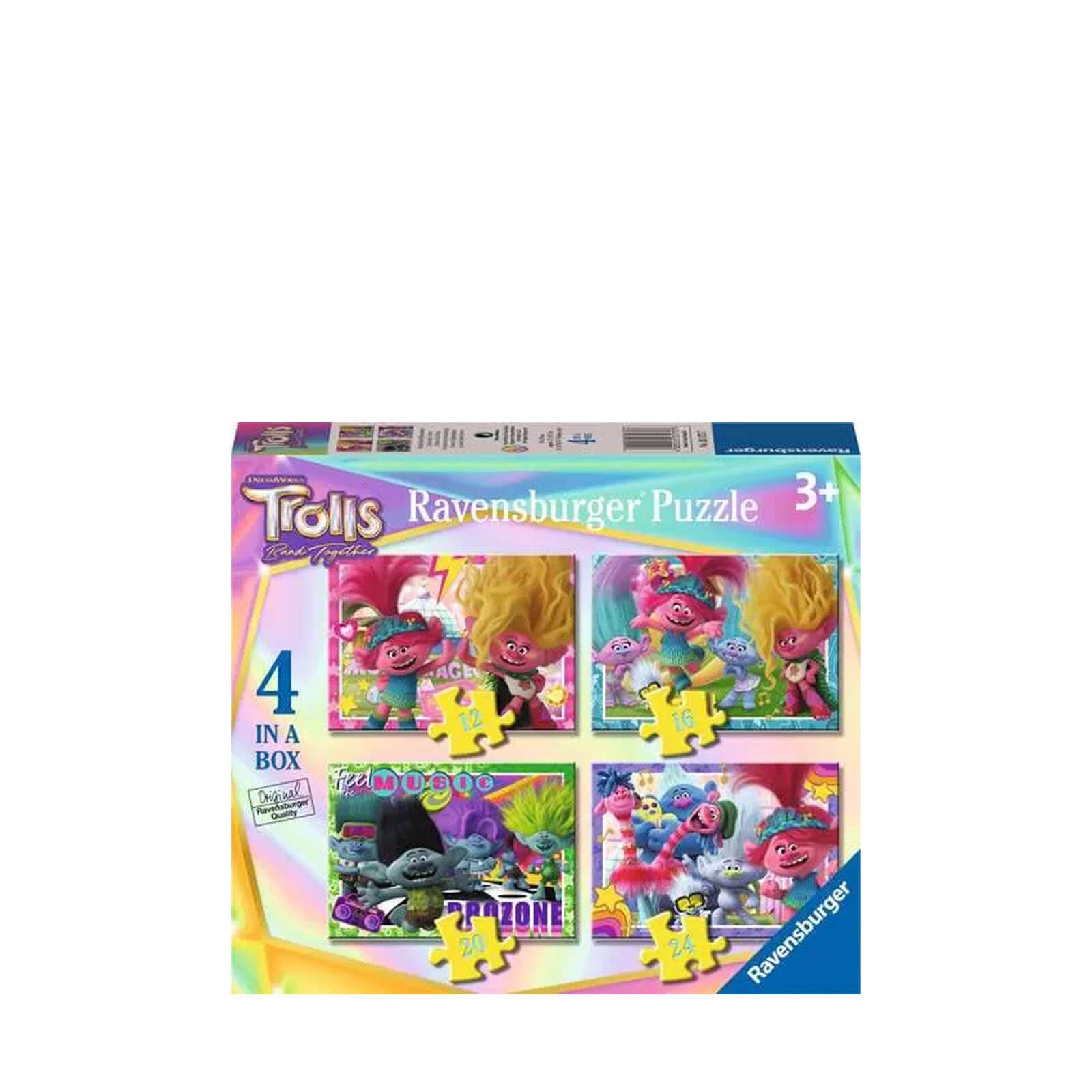 Trolls 3 Movie - 4 Puzzles In a Box