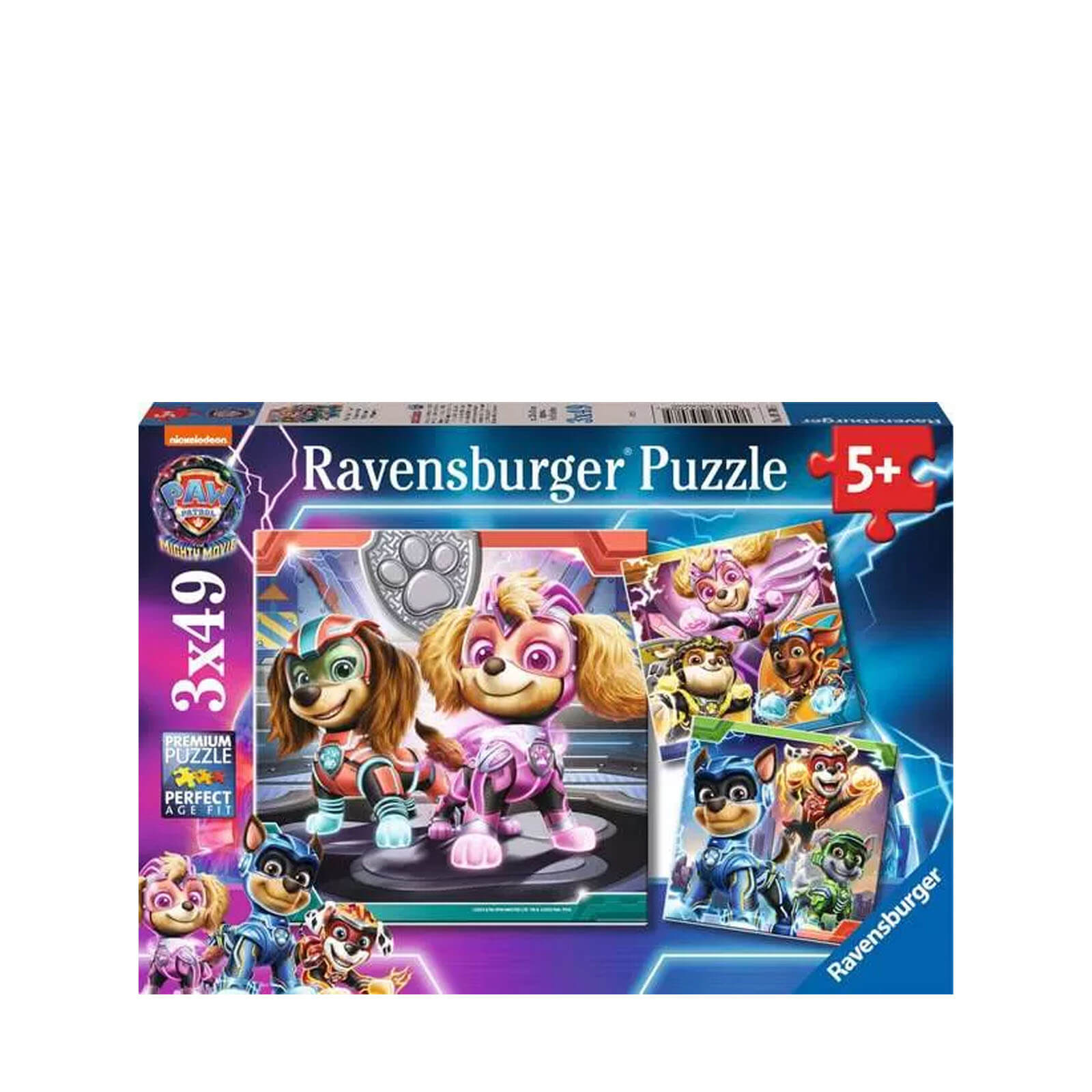 Paw Patrol The Mighty Movie - 3 x 49 Piece Puzzles