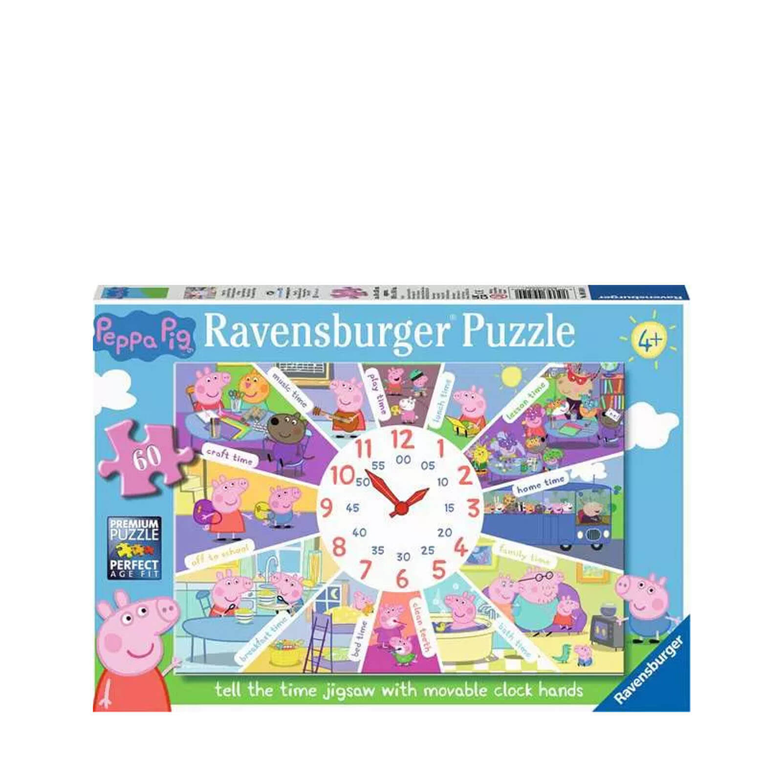 Peppa Pig - 60 Piece Puzzle Clock