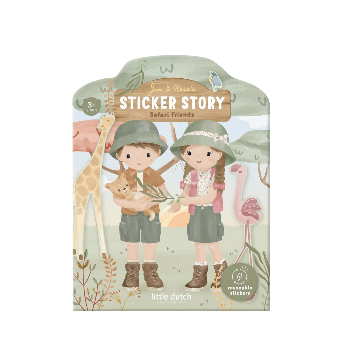 Reusable Sticker Booklet - Safari Friends