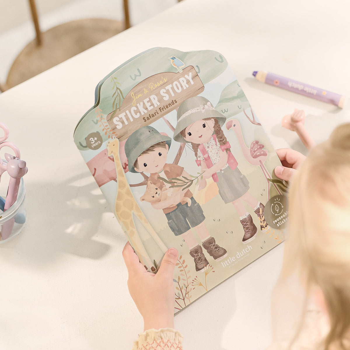 Reusable Sticker Booklet - Safari Friends