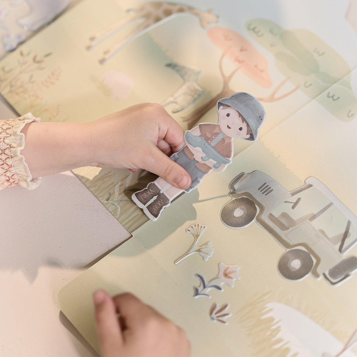 Reusable Sticker Booklet - Safari Friends