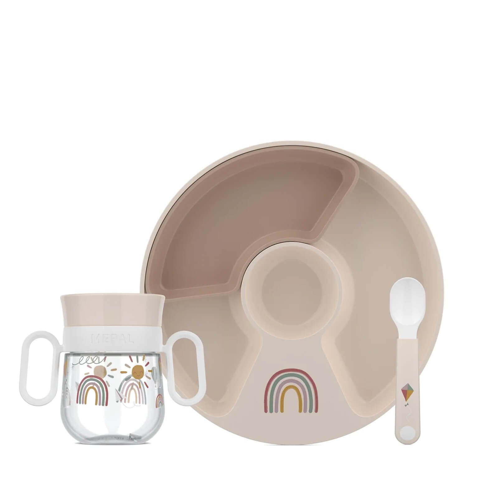 Baby Dinnerware 3 Piece Set - Sunshine and Rainbows