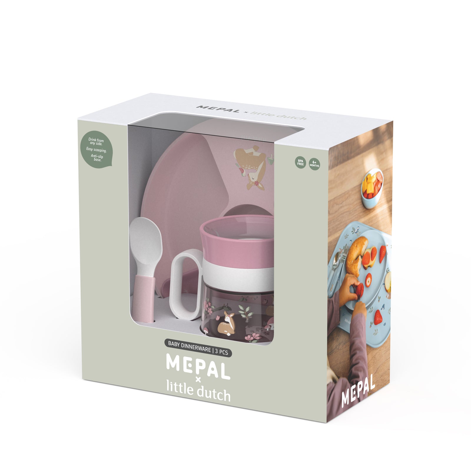 Baby Dinnerware 3 Piece Set - Fairy Garden
