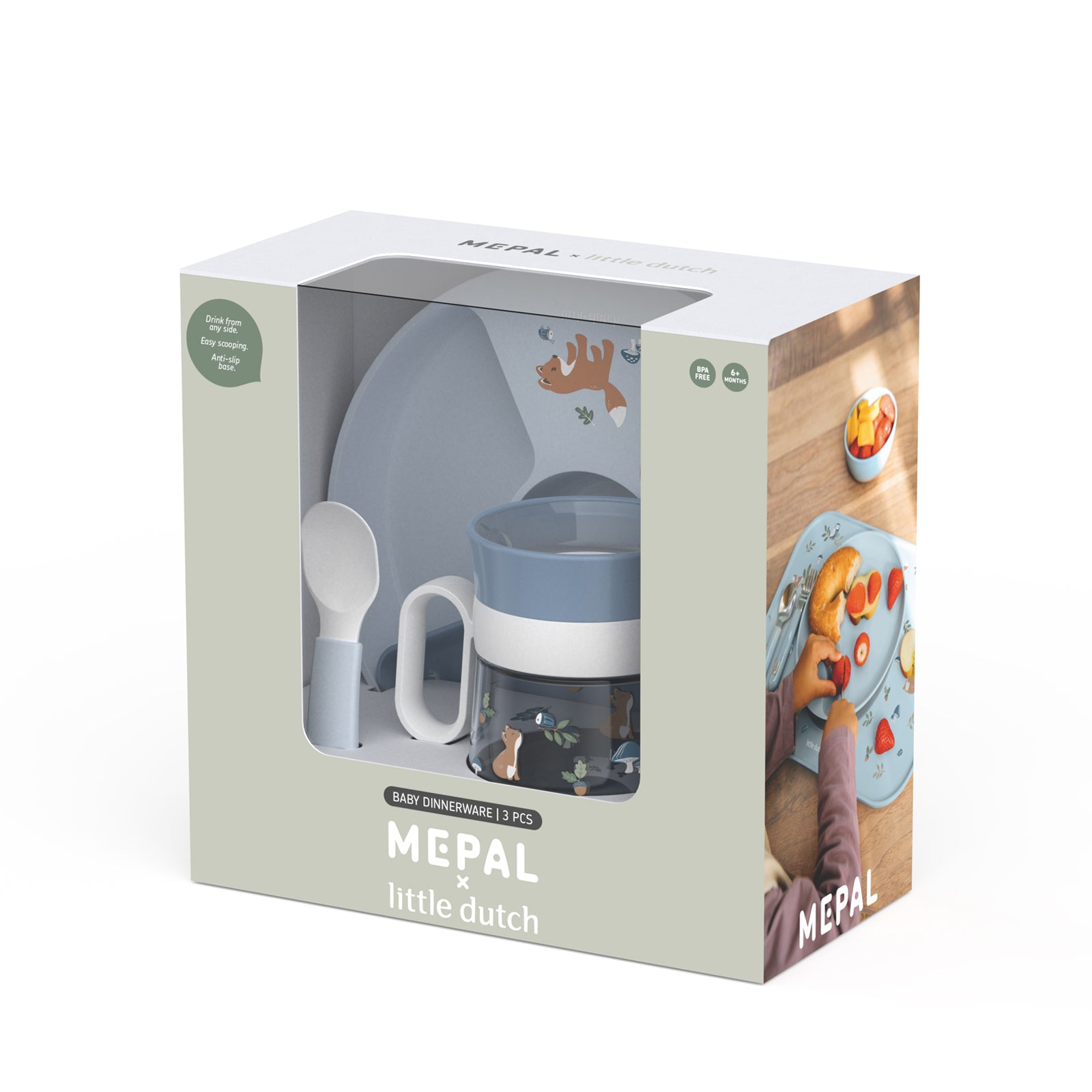 Baby Dinnerware 3 Piece Set - Forest Friends