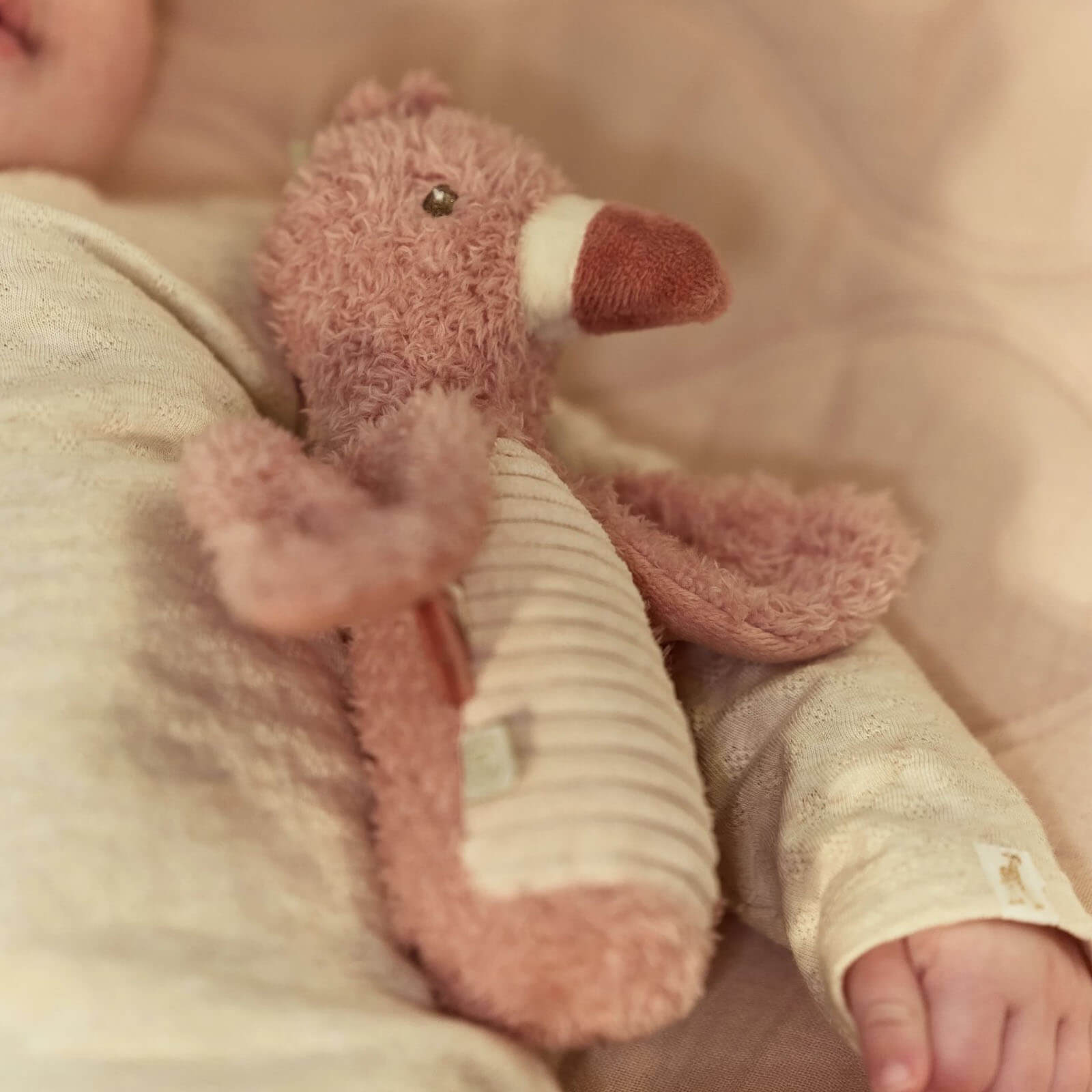 Soft Squeeze Rattle - Flamingo