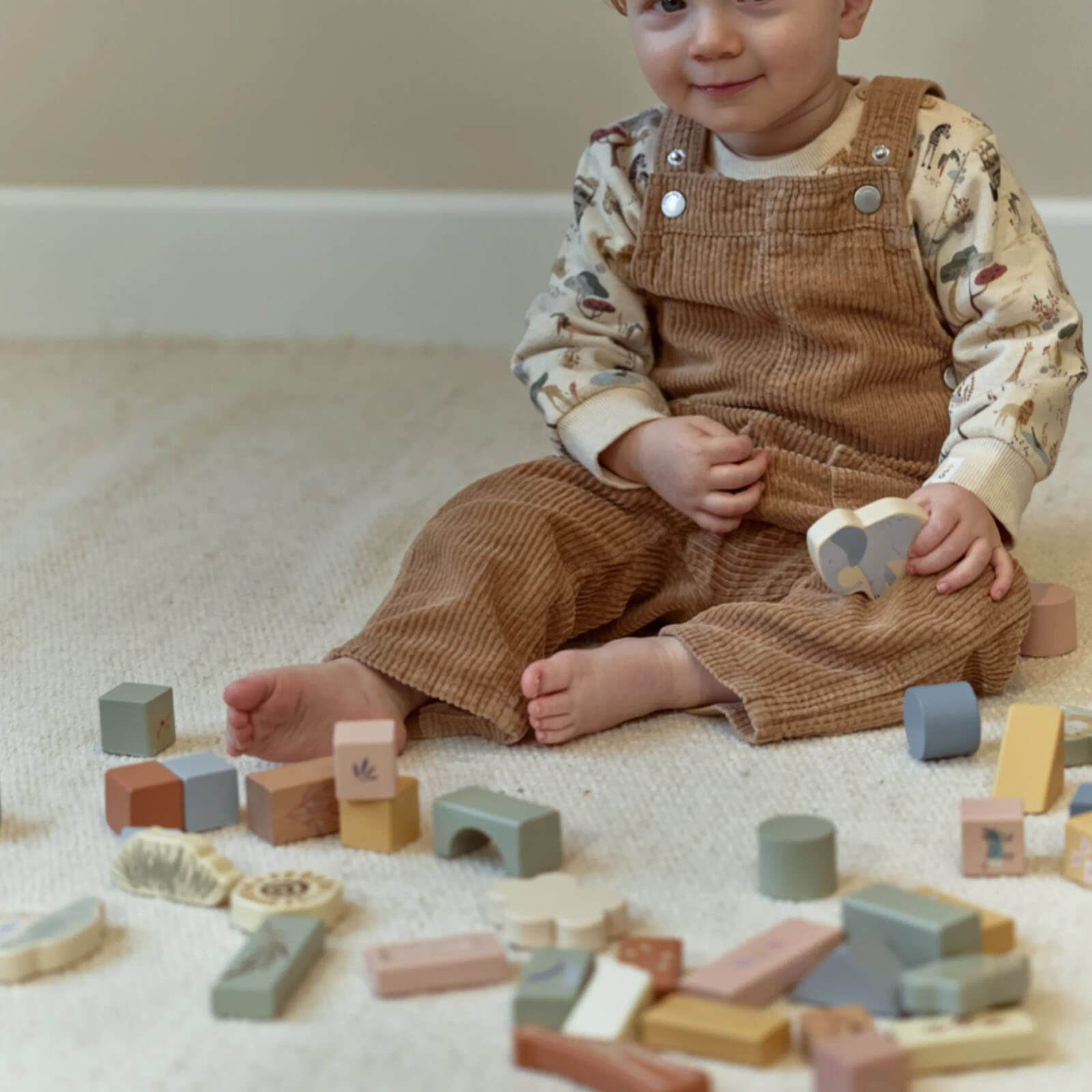 Wooden Building Blocks - Safari Friends