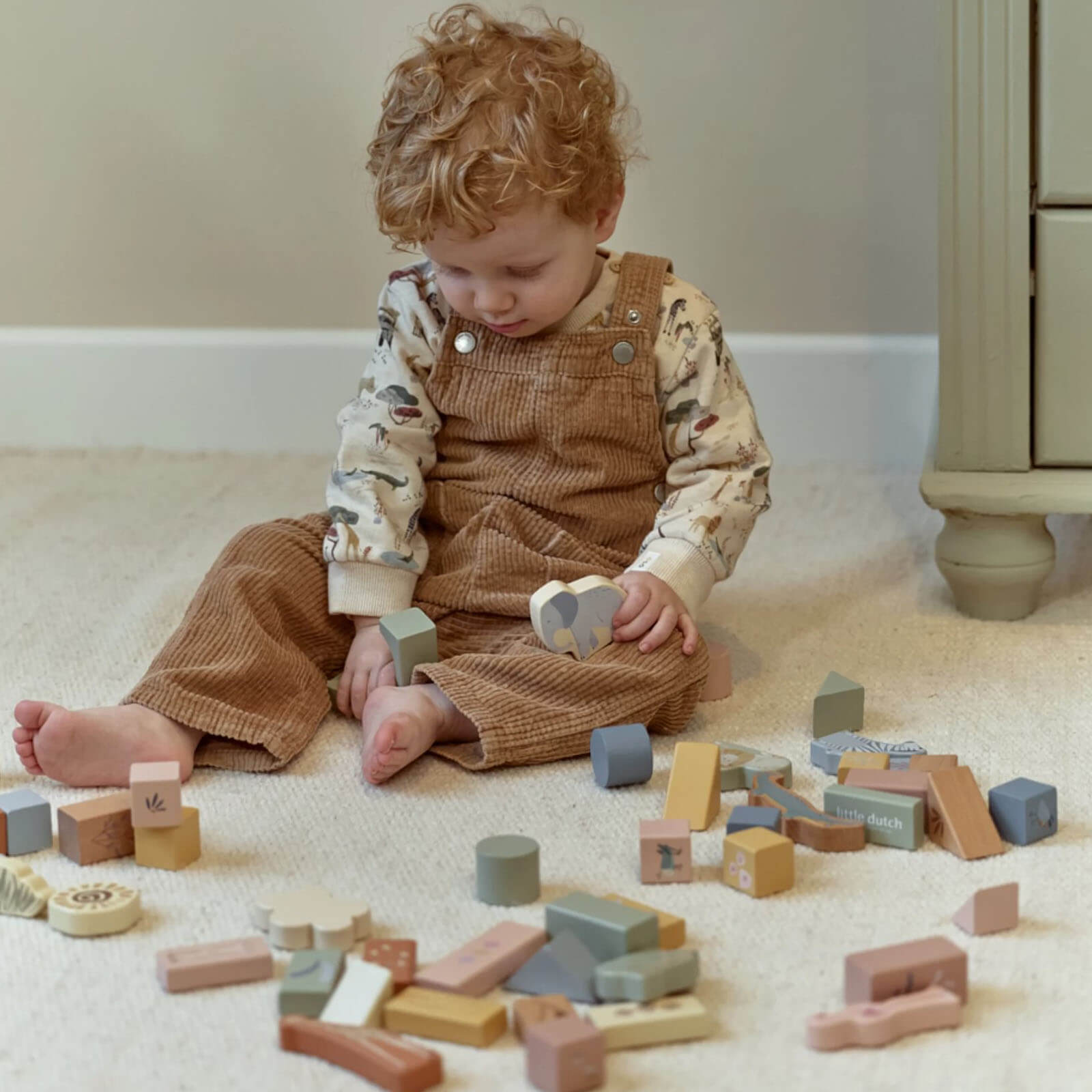 Wooden Building Blocks - Safari Friends