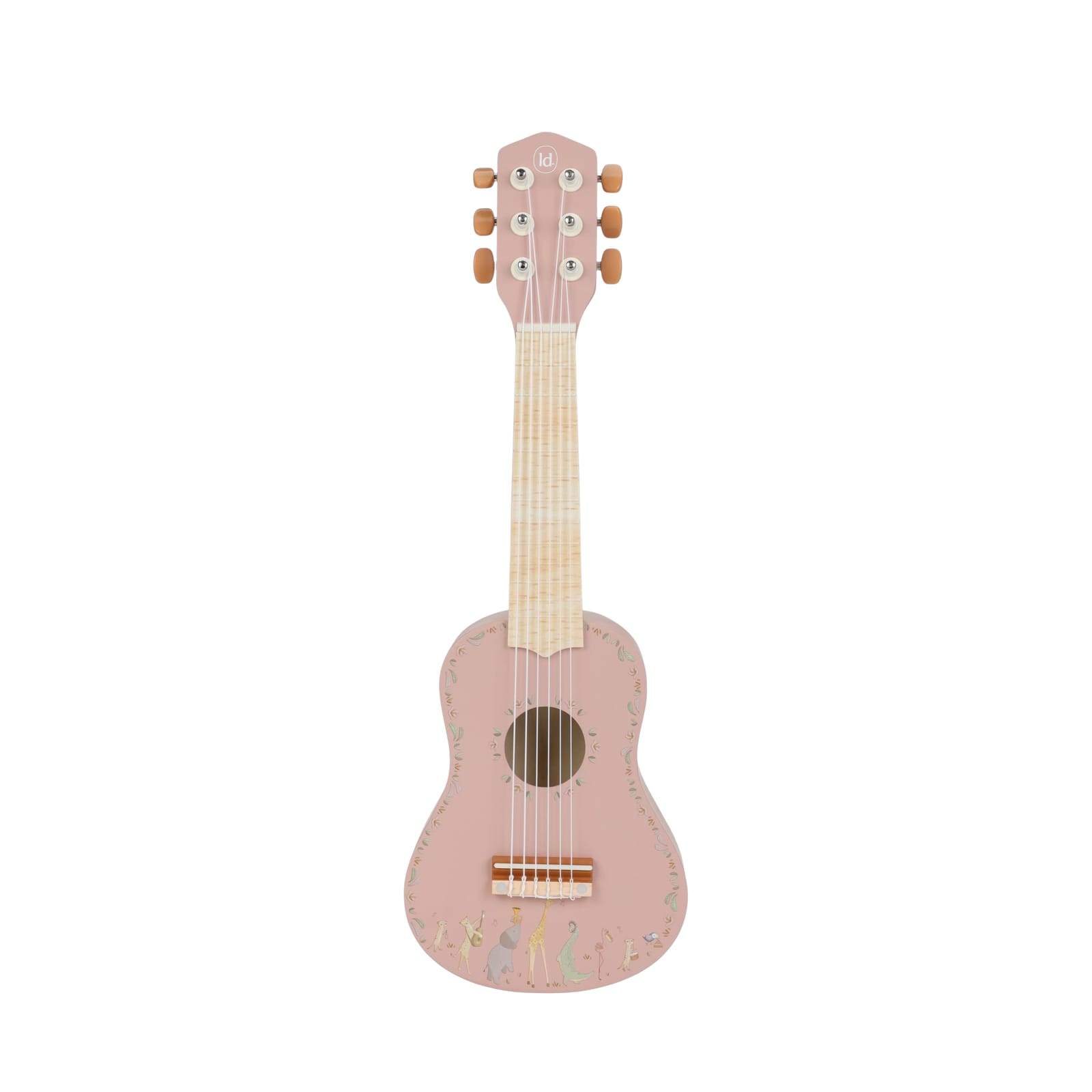 Wooden Guitar - Pink - Safari Friends