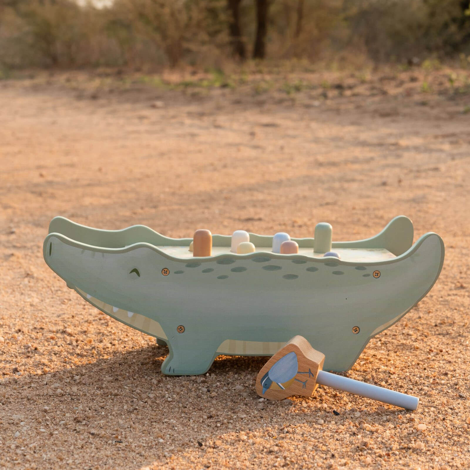 Wooden Hammer Bench - Safari Friends