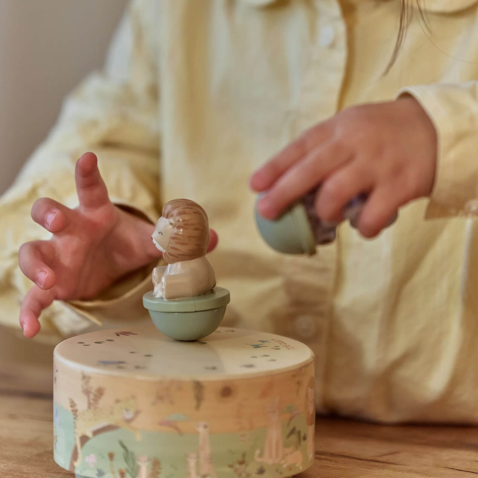 Wooden Music Box - Safari Friends