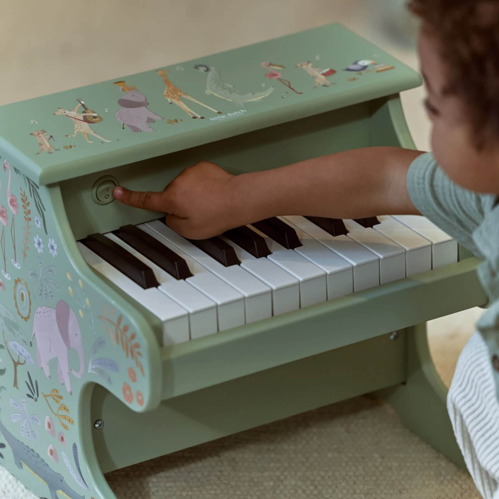 Wooden Piano - Green - Safari Friends