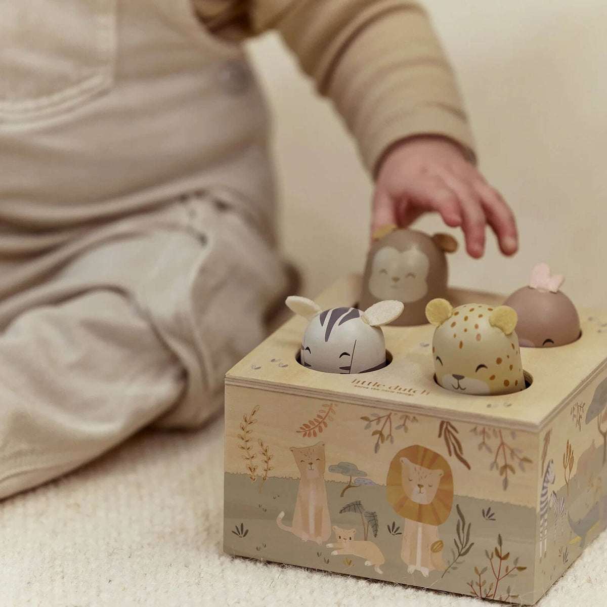 Wooden Pop Up Toy - Safari Friends