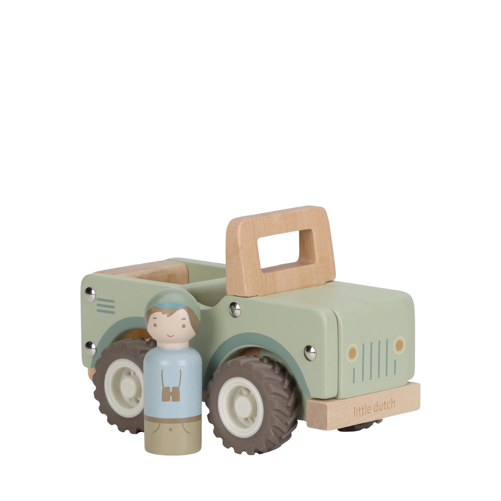 Wooden Safari Car with Pegdoll