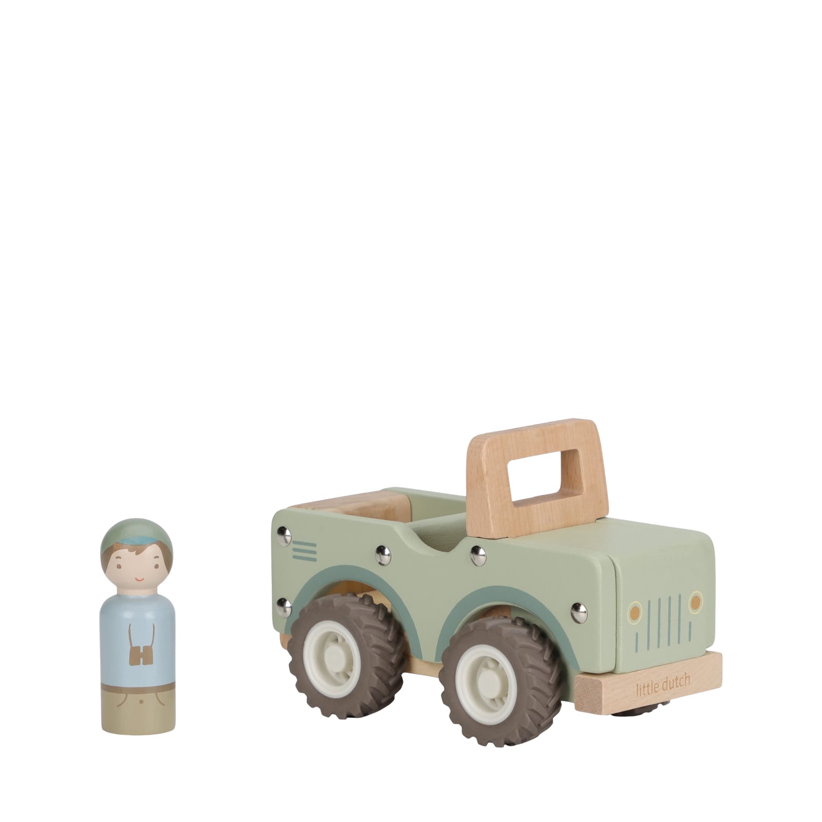 Wooden Safari Car with Pegdoll