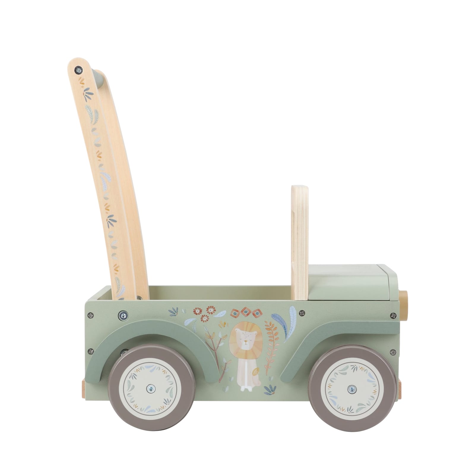 Wooden Push Car Walker - Safari Friends