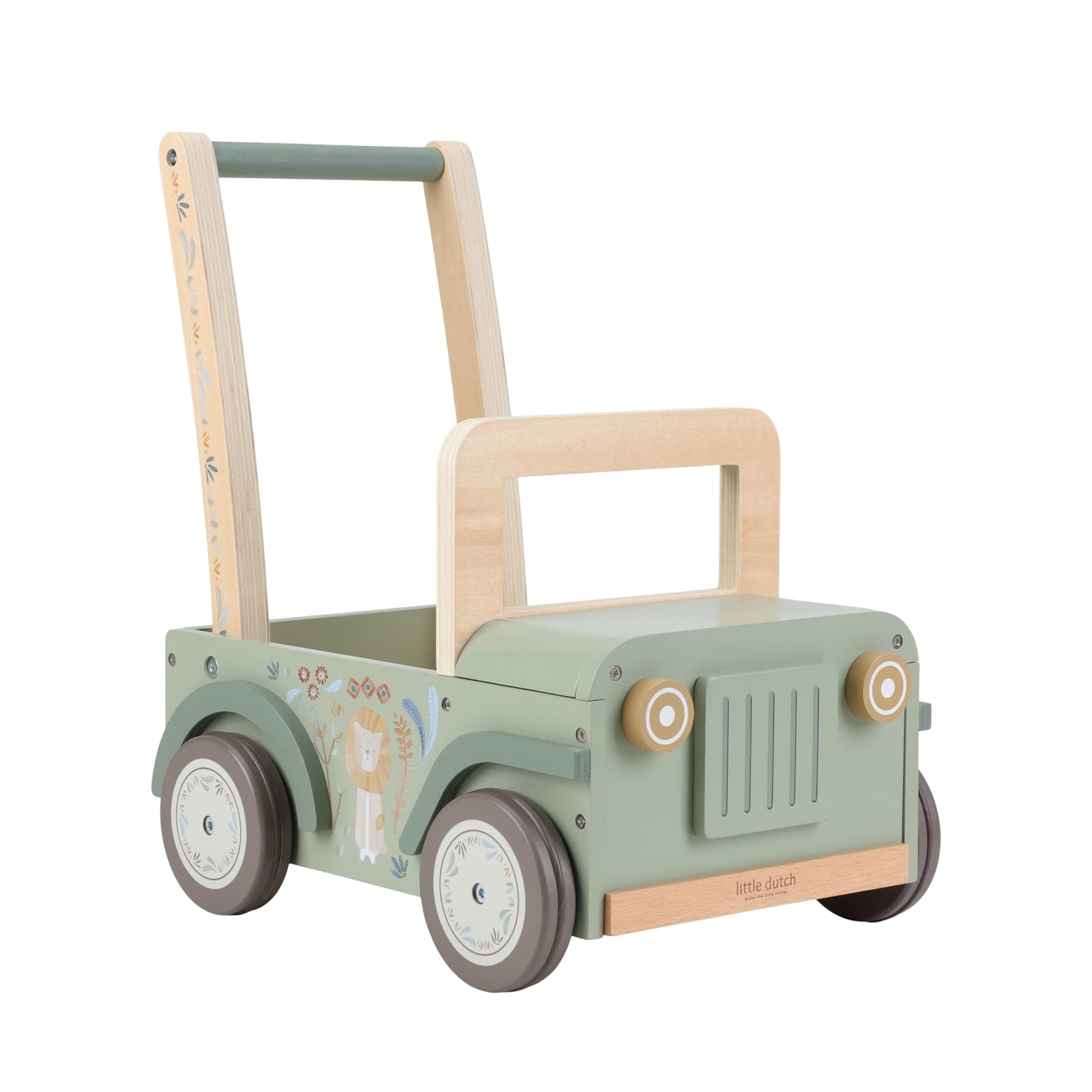 Wooden Push Car Walker - Safari Friends
