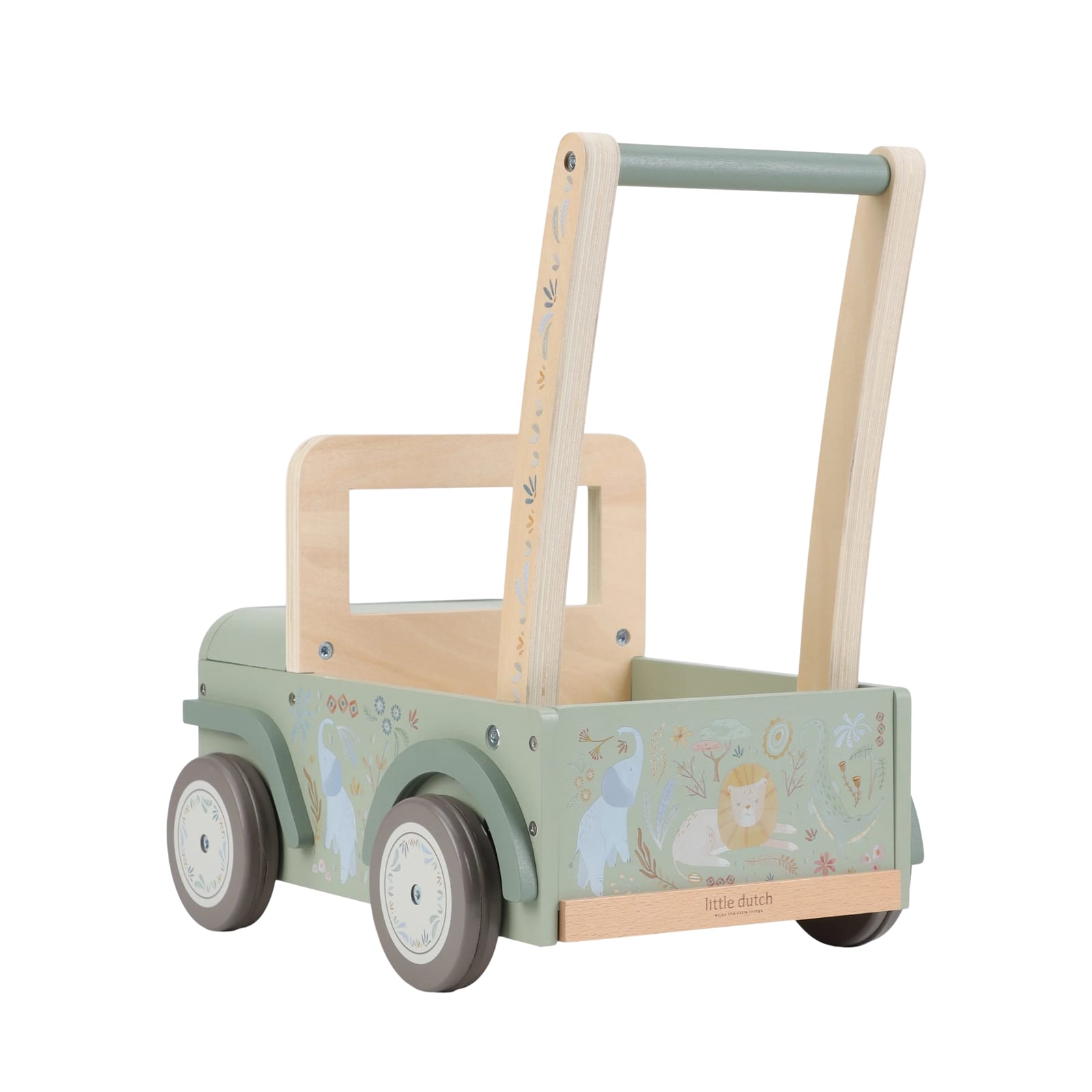 Wooden Push Car Walker - Safari Friends