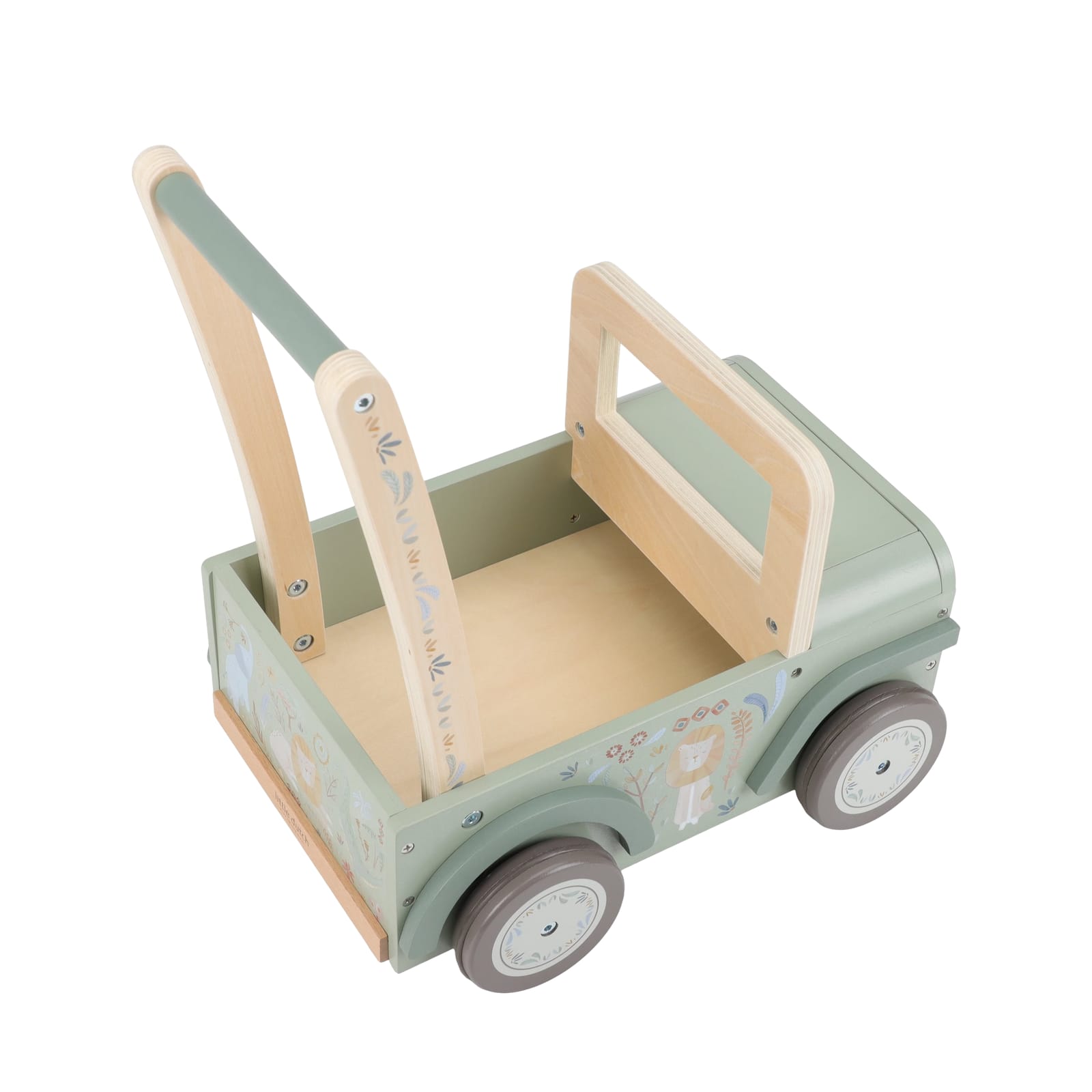 Wooden Push Car Walker - Safari Friends