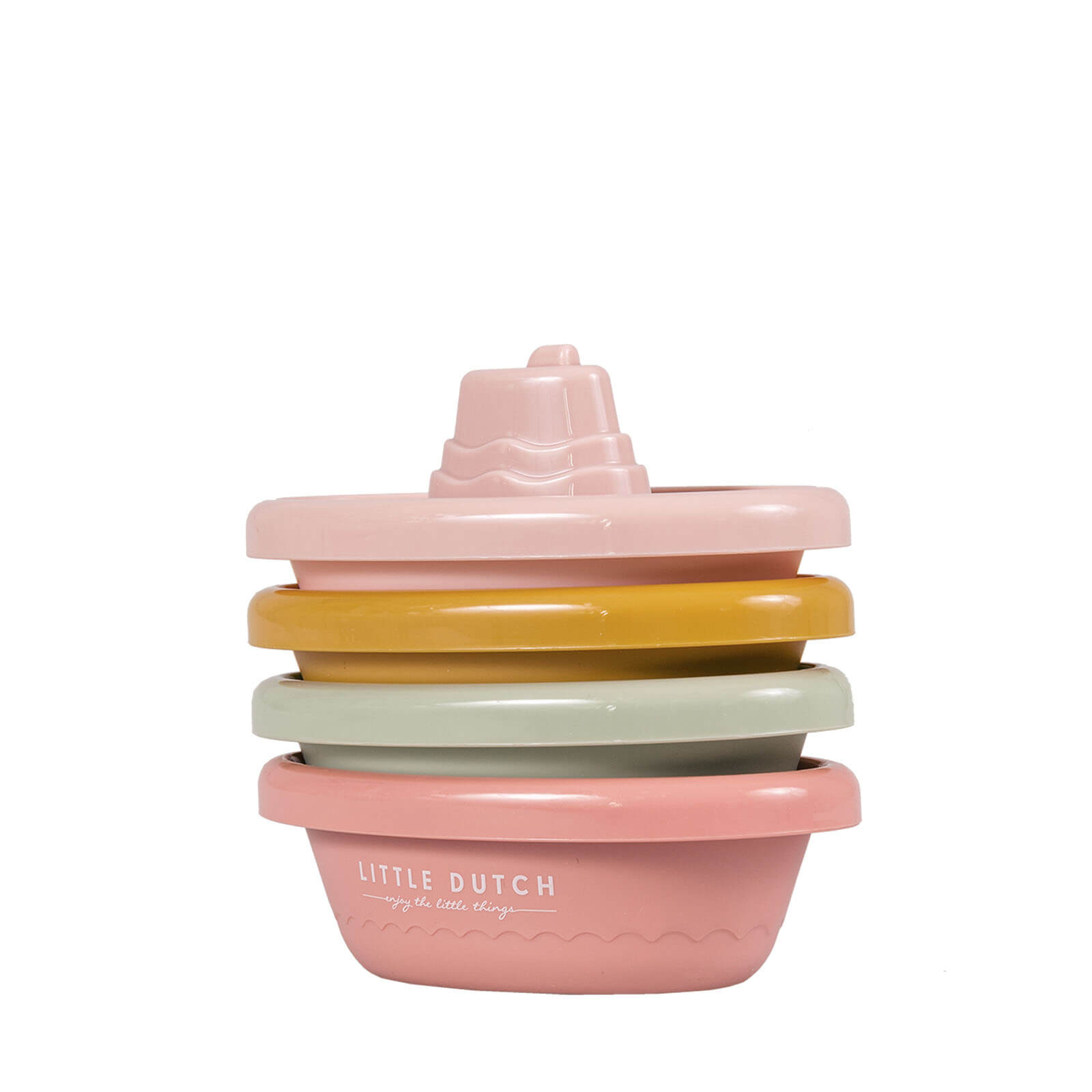 Stackable Bath Boats Pink