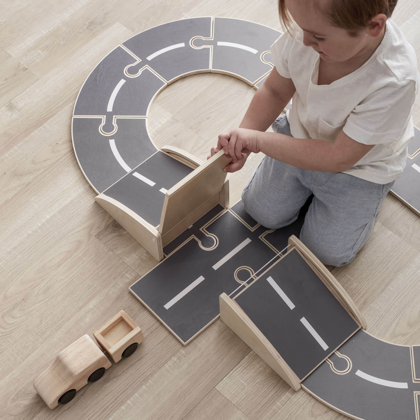 Aiden Wooden Car Track