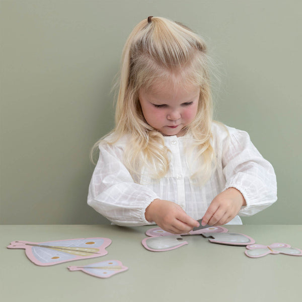6 in 1 Puzzles Game Flowers and Butterflies
