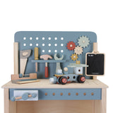 Blue Workbench and Accessories