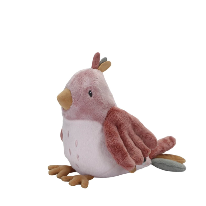 Cuddly Toy Bird 20cm Flowers and Butterflies