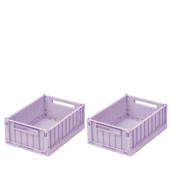 Weston Storage Box Small 2 Pack Light Lavender