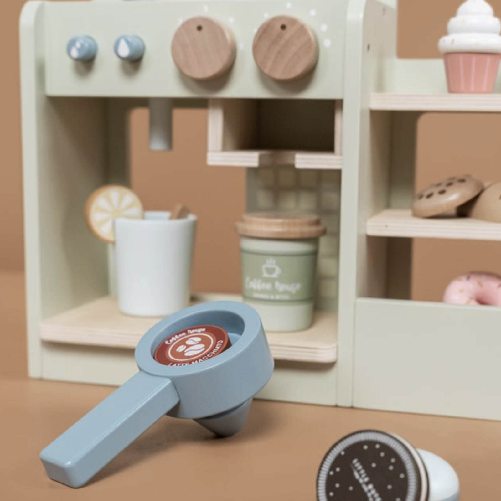 Wooden Coffee Shop Corner