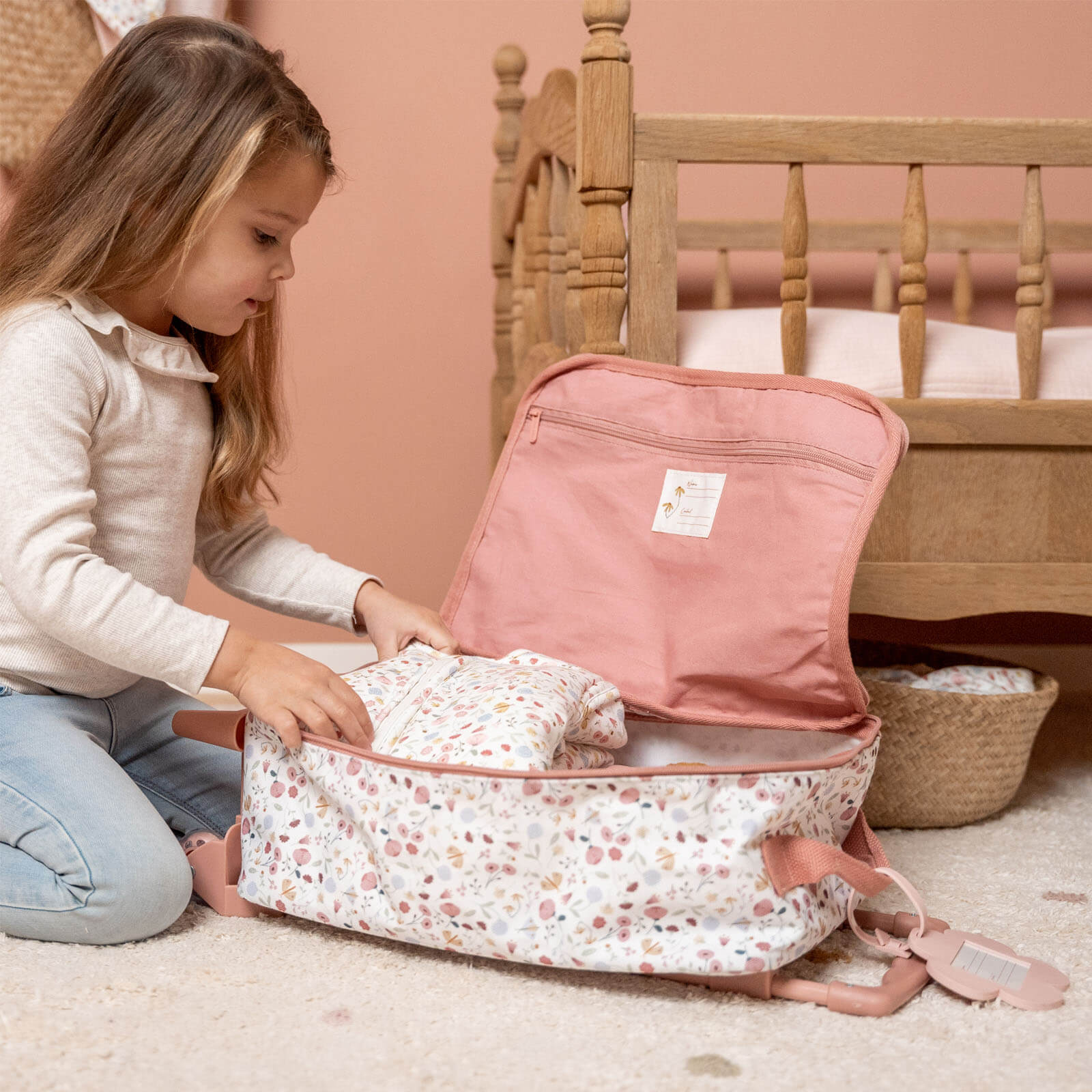 Children's Suitcase Flowers and Butterflies