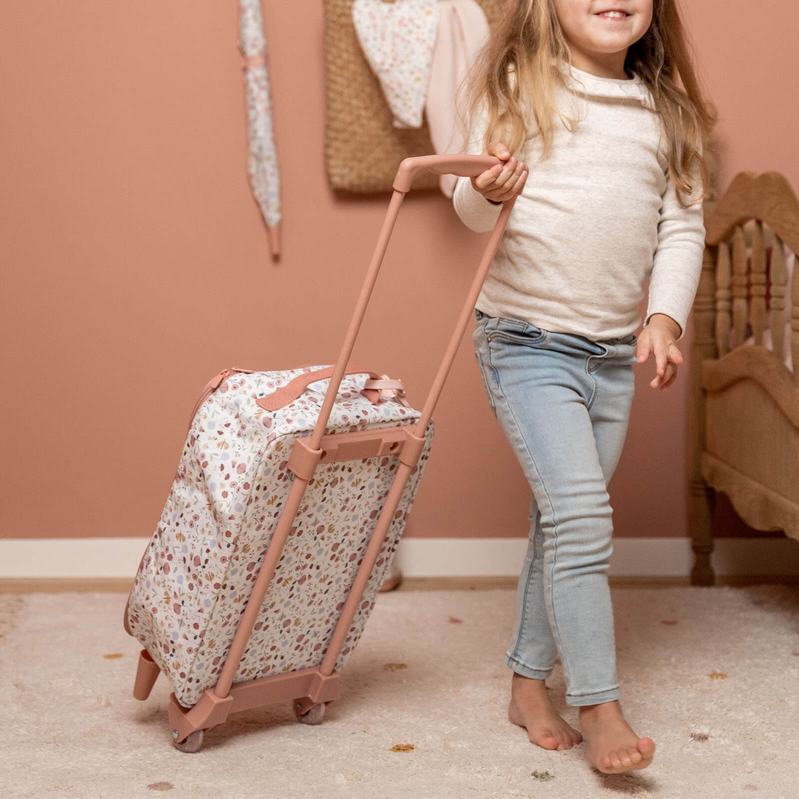 Children's Suitcase Flowers and Butterflies