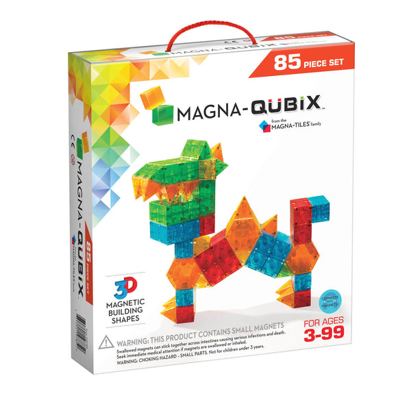 Magna-Tiles Qubix 85 Piece Set – Small Kins