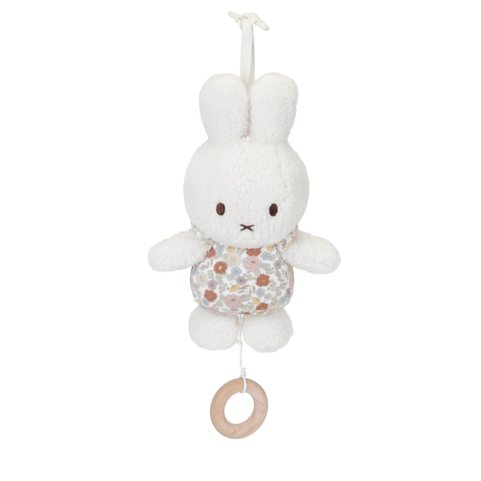 Miffy Vintage Flowers Music Pull Soft Toy