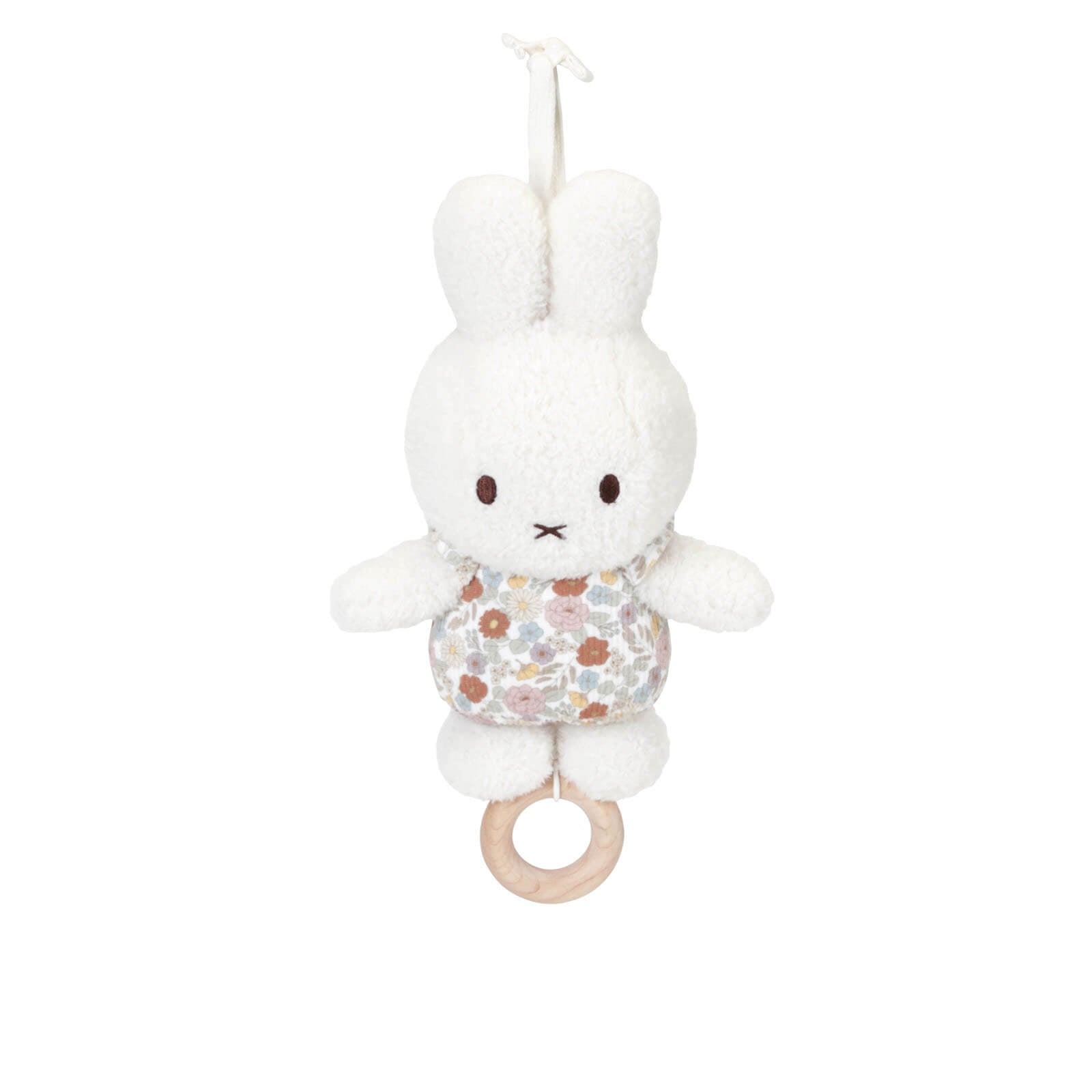 Miffy Vintage Flowers Music Pull Soft Toy