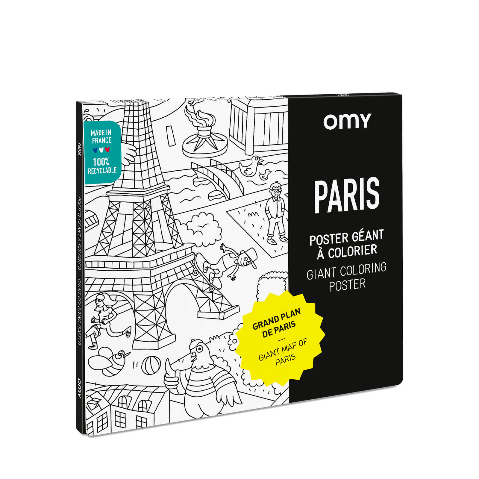 Omy Colouring Poster Paris Small Kins 