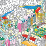 Colouring Poster - Brussels