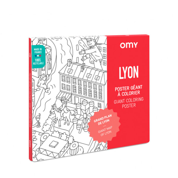 Colouring Poster - Lyon