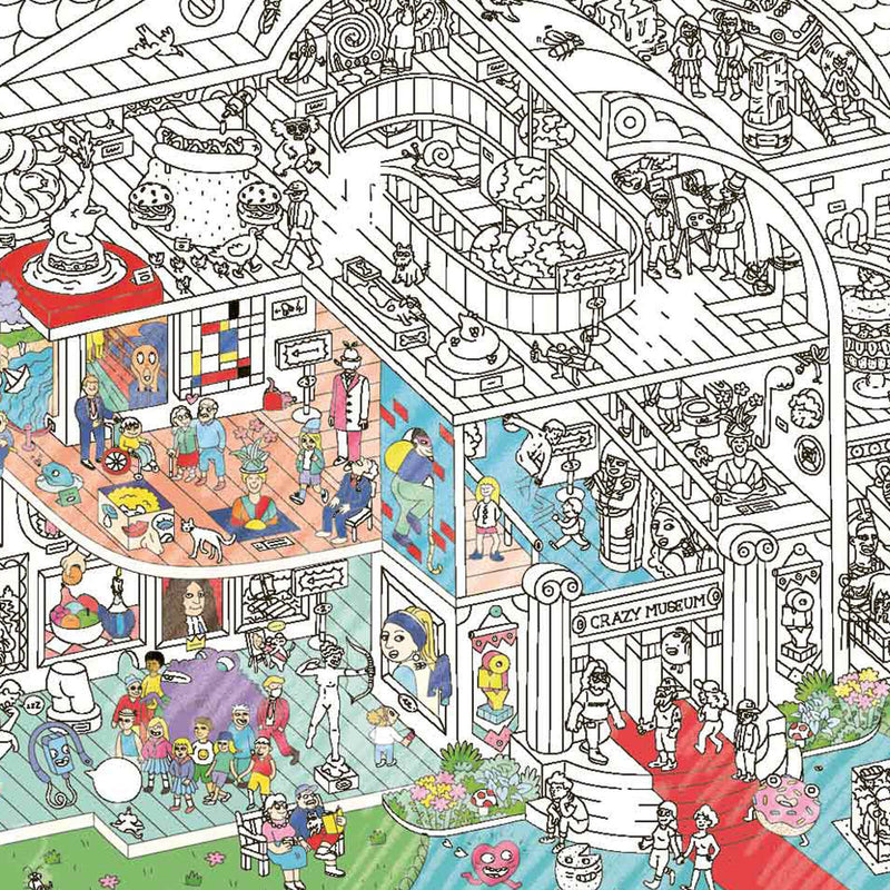 Colouring Poster - Crazy Museum