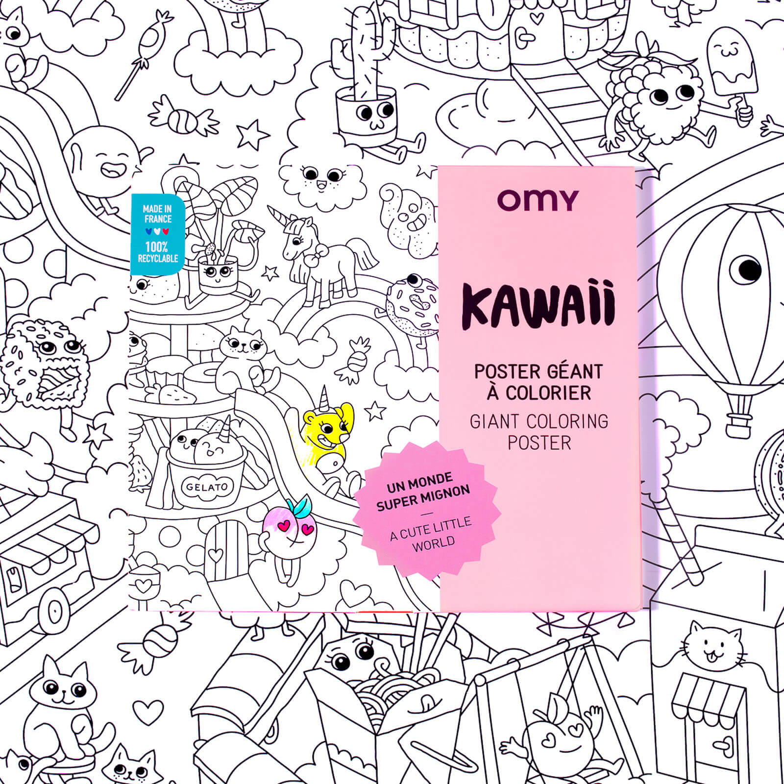 Colouring Poster - Kawaii