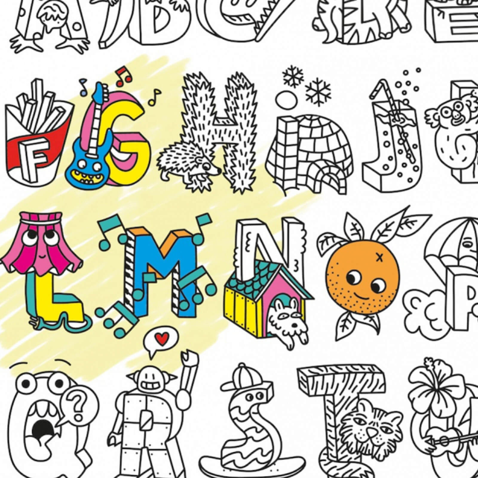 Colouring Poster - Abc