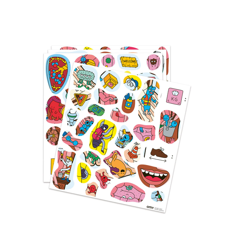 Poster with 100 Stickers - My Body