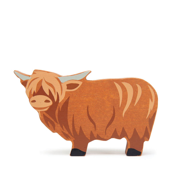 Wooden Highland Cow