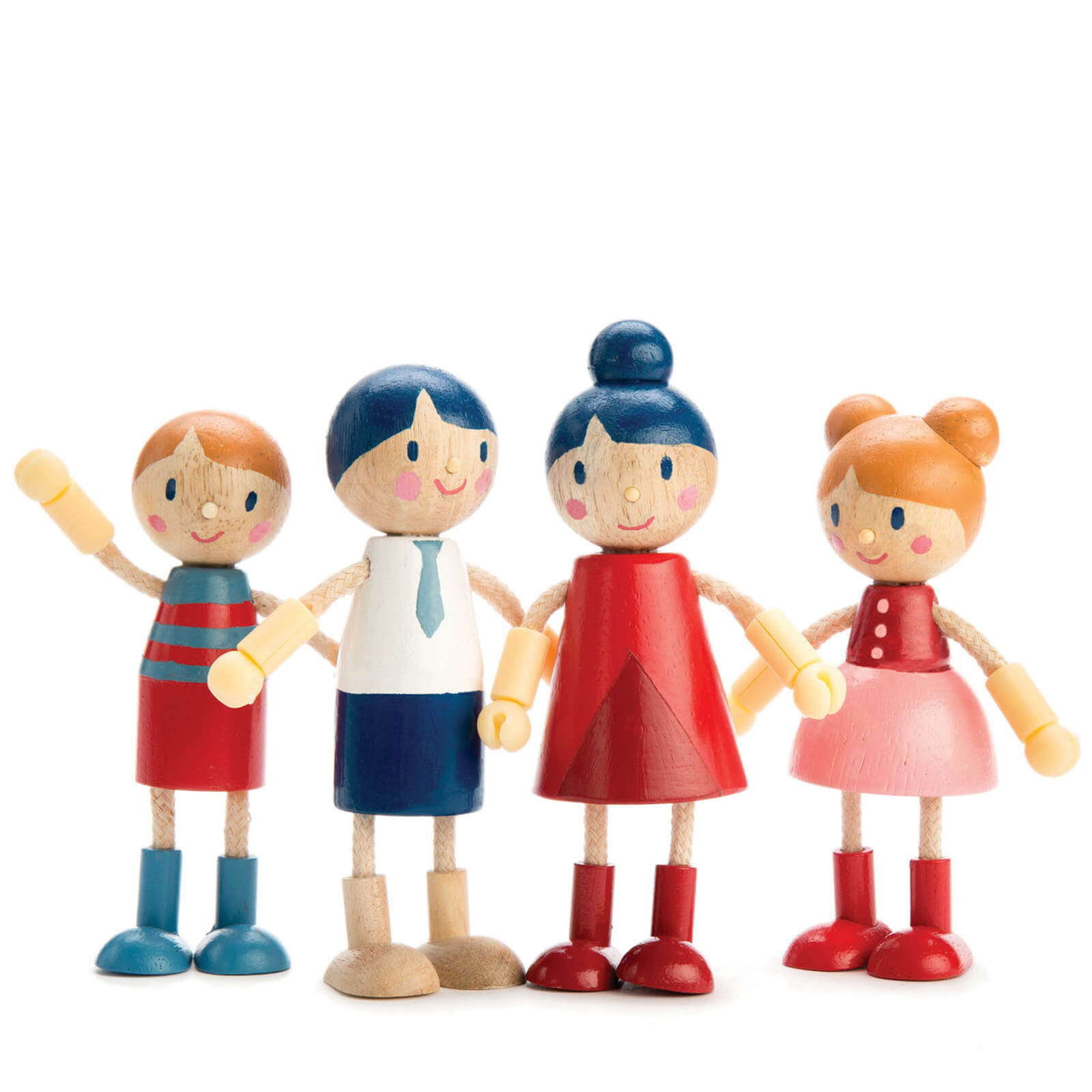 Wooden Doll Family